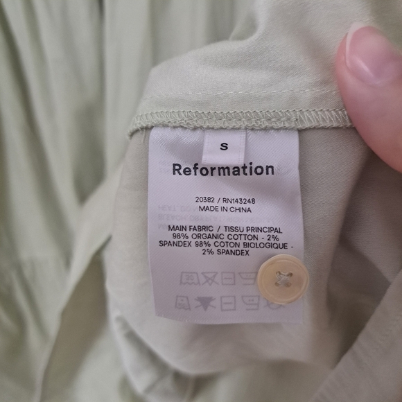 Reformation Beckett dress dried herb Small - Picture 7 of 7